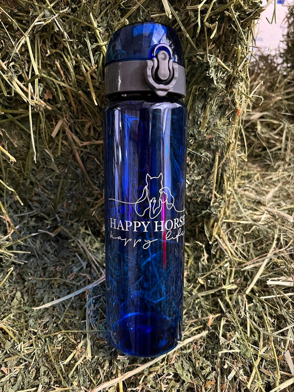 Happy Horse Happy Life Logo Water Bottle