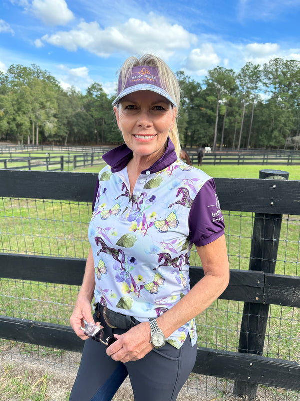 Butterflies & Ponies - Ladies Polo Shirt