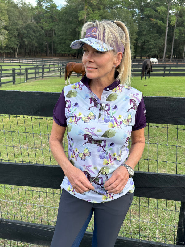 Butterflies & Ponies - Ladies Polo Shirt