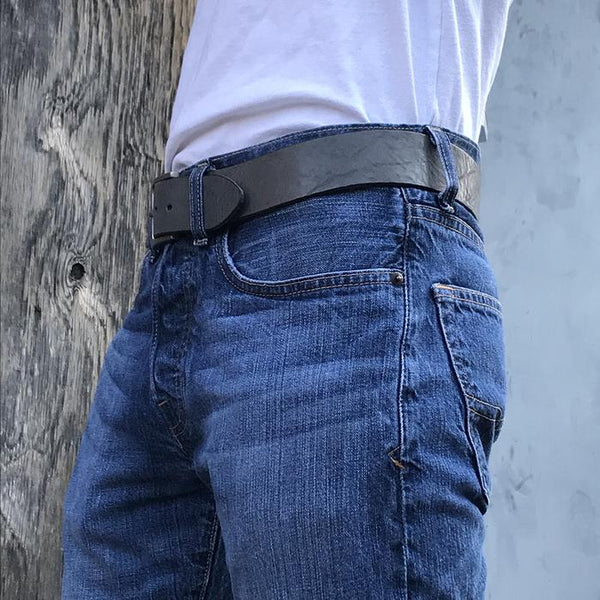 LATO CURVED HANDMADE LEATHER BELT