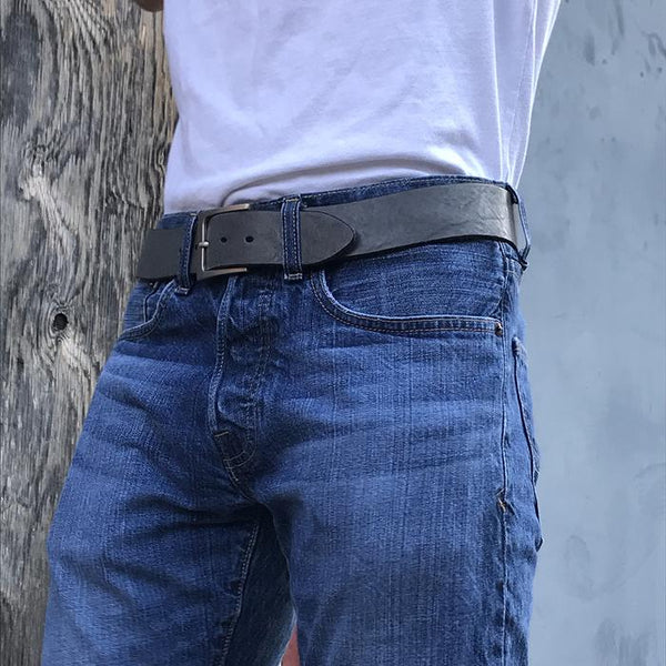 LATO CURVED HANDMADE LEATHER BELT