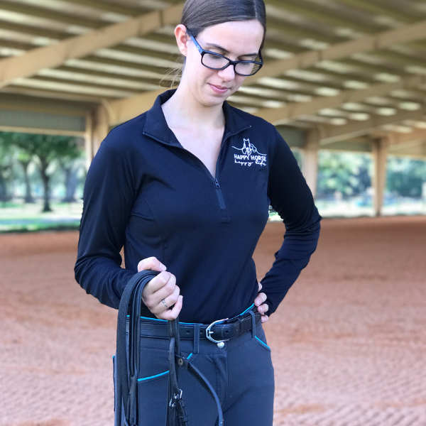 HHHL Defender Performance 1/4-Zip - Ladies' Pullover - Black, Embroidered