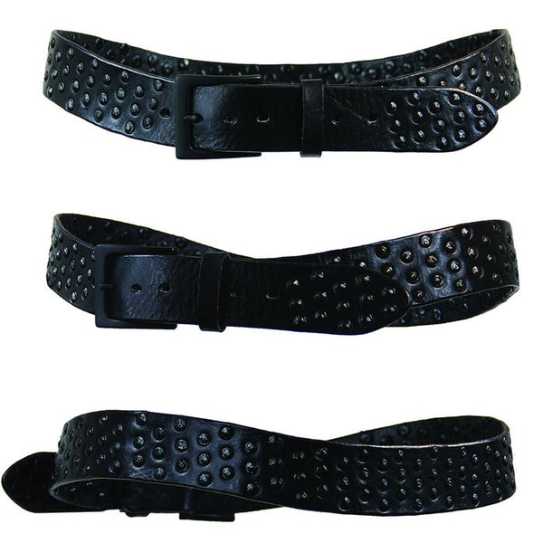 COPERTO CURVED HANDMADE LEATHER BELT