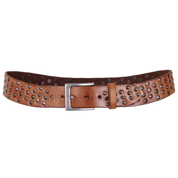 COPERTO CURVED HANDMADE LEATHER BELT