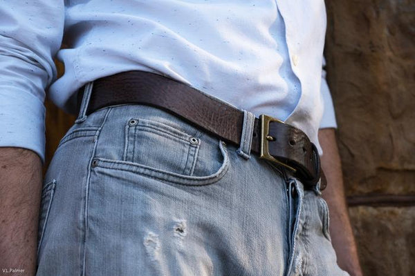 LATO CURVED HANDMADE LEATHER BELT