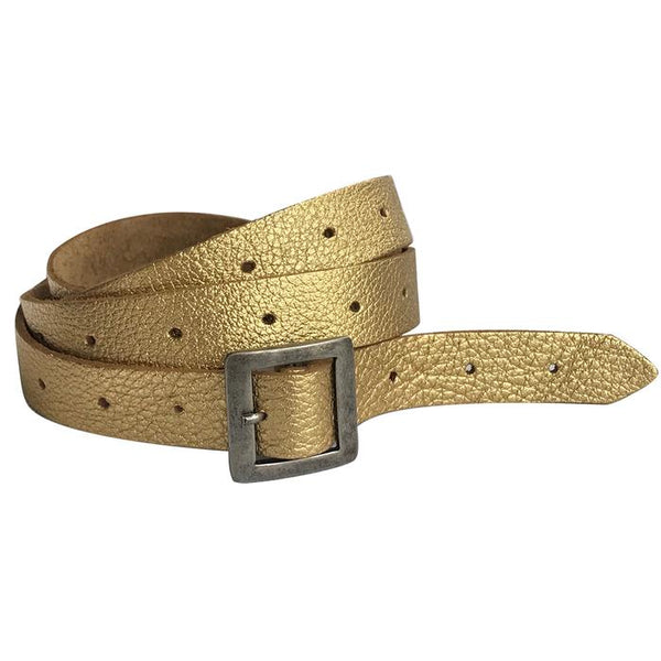 SINGLE WRAP SKINNY BELT | GENUINE LEATHER
