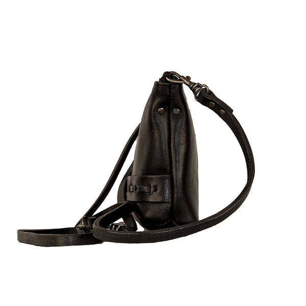 Convertible Leather Crossbody Bag