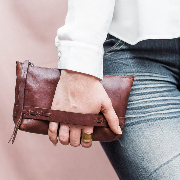 <b>Borsa</b> Convertible Leather Crossbody Bag