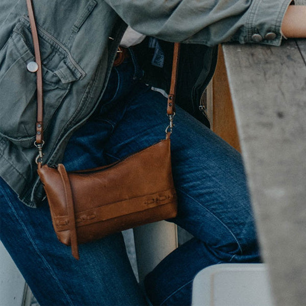 <b>Borsa</b> Convertible Leather Crossbody Bag