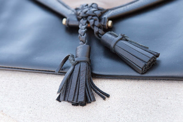 <b>Savannah</b> Leather Envelope Clutch and Crossbody Purse