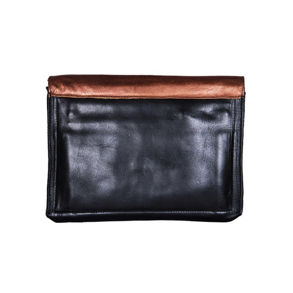 <b>Savannah</b> Leather Envelope Clutch and Crossbody Purse