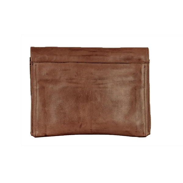 <b>Savannah</b> Leather Envelope Clutch and Crossbody Purse