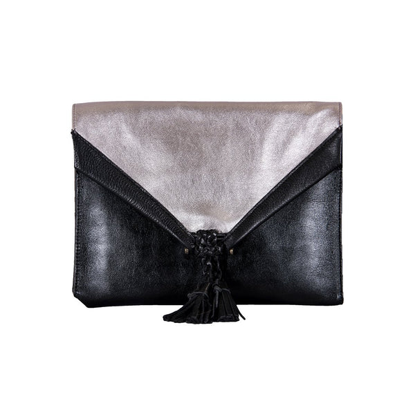 <b>Savannah</b> Leather Envelope Clutch and Crossbody Purse