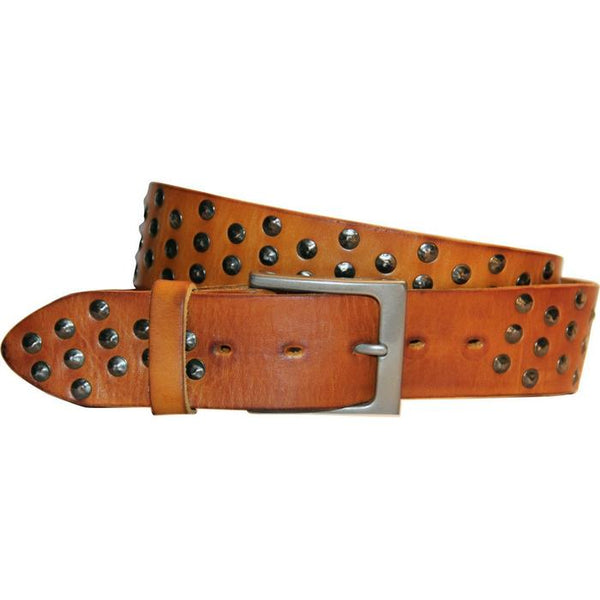 COPERTO CURVED HANDMADE LEATHER BELT