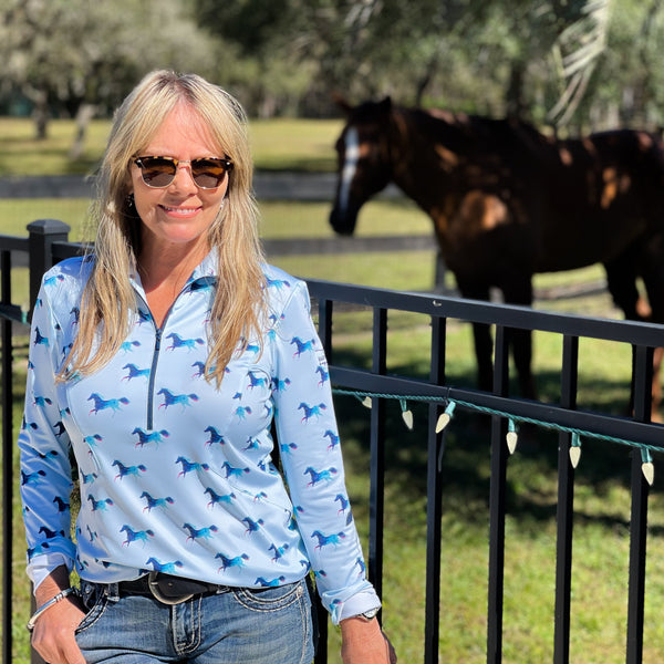 Dream Horse - Long-Sleeve Designer Performance Shirt