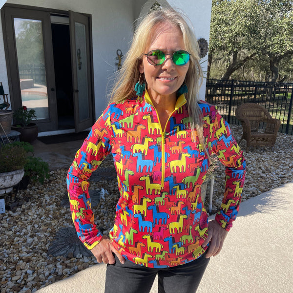 Fun Horse - Designer Long-Sleeve Performance Shirt
