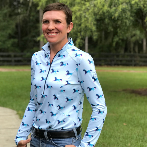 Dream Horse - Long-Sleeve Designer Performance Shirt