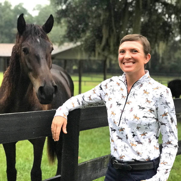 Sporting Horse - Designer Long-Sleeve Performance Shirt