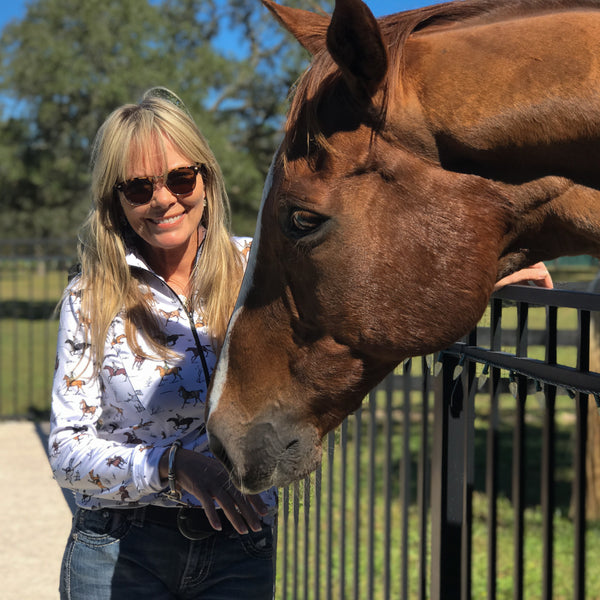 Sporting Horse - Designer Long-Sleeve Performance Shirt