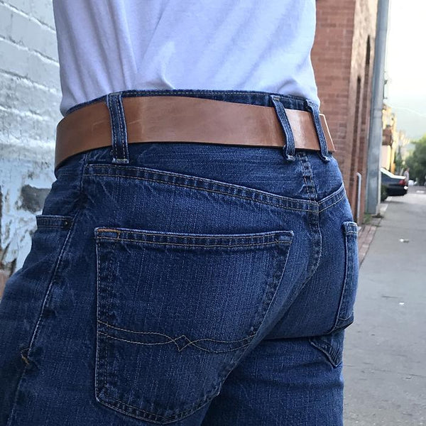 LATO CURVED HANDMADE LEATHER BELT