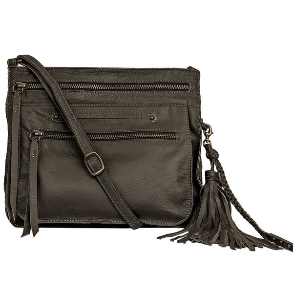 <b>Media</b> Lightweight Handmade Leather Crossbody Bag