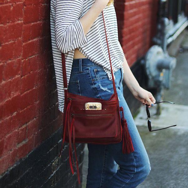 Lightweight Handmade Leather Crossbody Bag