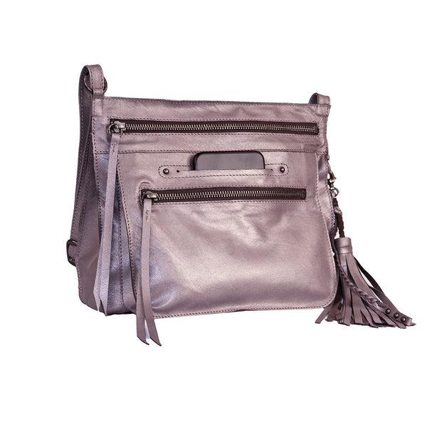 <b>Media</b> Lightweight Handmade Leather Crossbody Bag