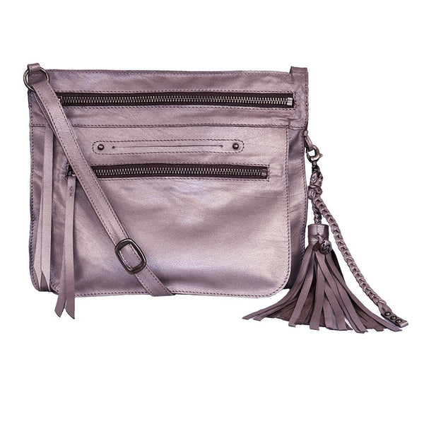 <b>Media</b> Lightweight Handmade Leather Crossbody Bag