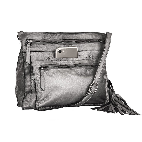 <b>Media</b> Lightweight Handmade Leather Crossbody Bag
