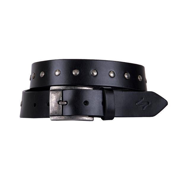 RIVETTI CURVED HANDMADE LEATHER BELT