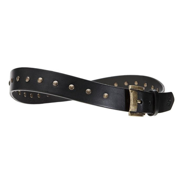 RIVETTI CURVED HANDMADE LEATHER BELT