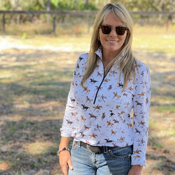 Sporting Horse - Designer Long-Sleeve Performance Shirt