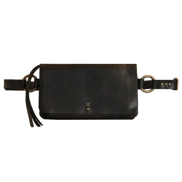 Handmade Leather Sling Bag | Belt Bag | Clutch