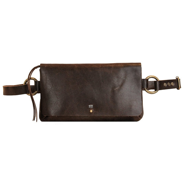 <b>Amelia</b> Handmade Leather Sling Bag | Belt Bag | Clutch