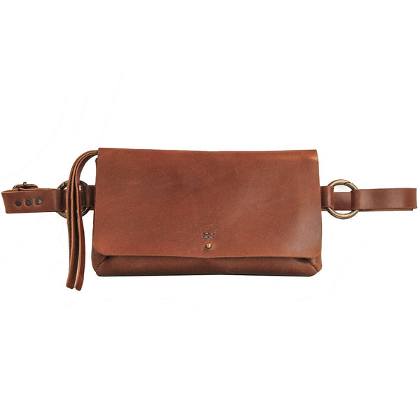 Handmade Leather Sling Bag | Belt Bag | Clutch