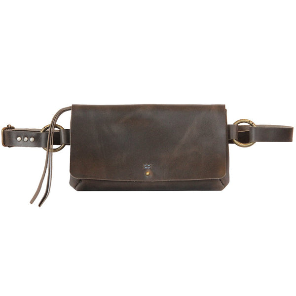 <b>Amelia</b> Handmade Leather Sling Bag | Belt Bag | Clutch