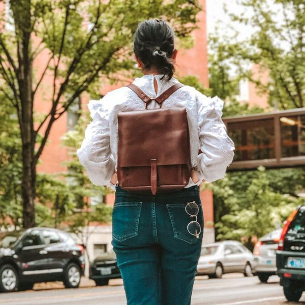 <b>Revival</b> Small Handmade Leather Backpack