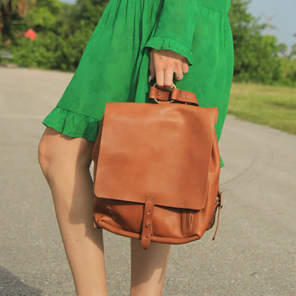 <b>Revival</b> Small Handmade Leather Backpack