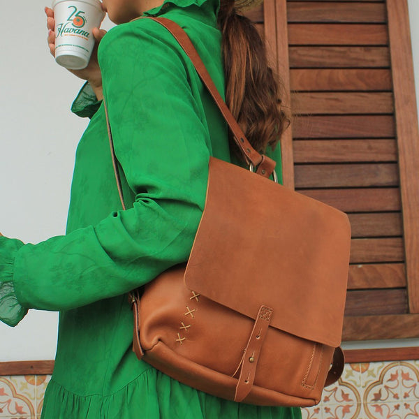 <b>Revival</b> Small Handmade Leather Backpack