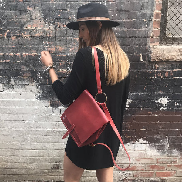 <b>Revival</b> Small Handmade Leather Backpack