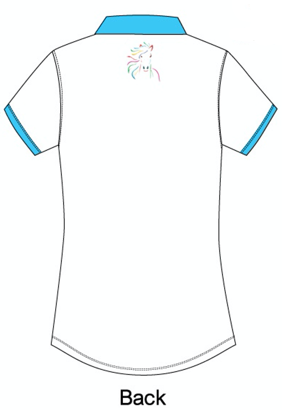Light up the barn with your style, hit the trail with your bold colors, and be the envy of your equestrian friends at lunch or dinner. “Where did you get that amazing shirt?” The Happy Horse designer polo line lets’ you shine wherever you choose to play!