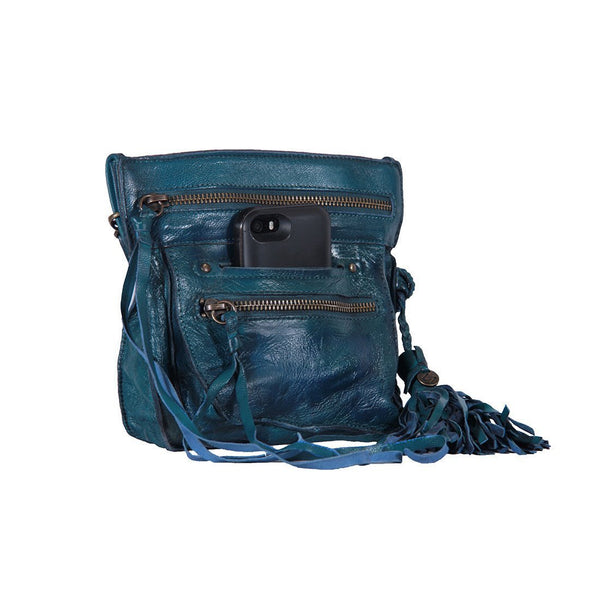 <b>Stretta</b> Small Leather Crossbody and Belt Hip Bag