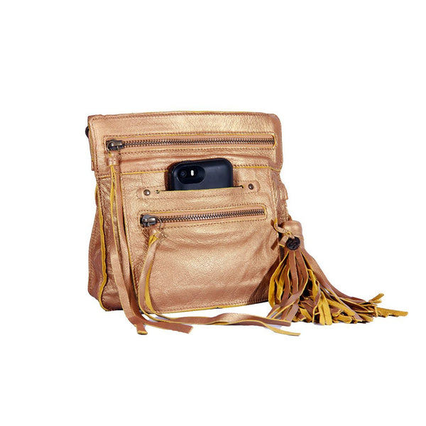 <b>Stretta</b> Small Leather Crossbody and Belt Hip Bag