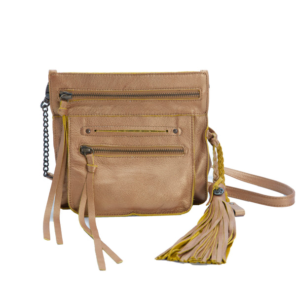 <b>Stretta</b> Small Leather Crossbody and Belt Hip Bag