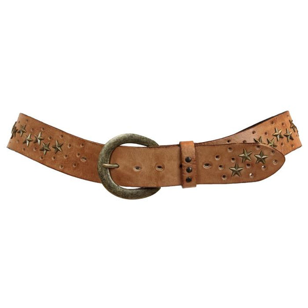 STAR CURVED HANDMADE LEATHER BELT – Happy Horse Happy Life