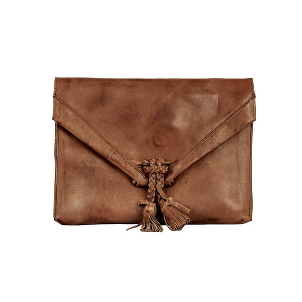 <b>Savannah</b> Leather Envelope Clutch and Crossbody Purse