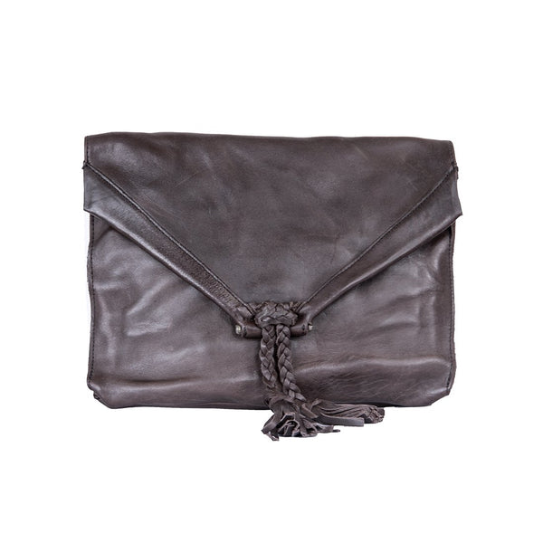 <b>Savannah</b> Leather Envelope Clutch and Crossbody Purse