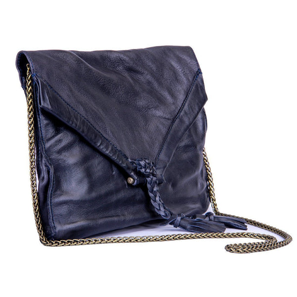 <b>Savannah</b> Leather Envelope Clutch and Crossbody Purse