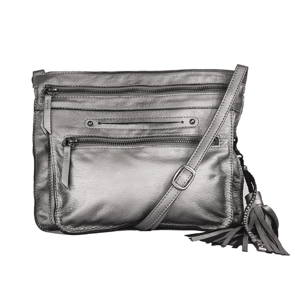 <b>Media</b> Lightweight Handmade Leather Crossbody Bag