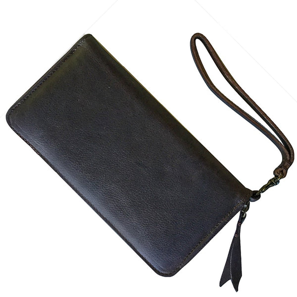 Handmade Leather Phone Wallet | Wristlet